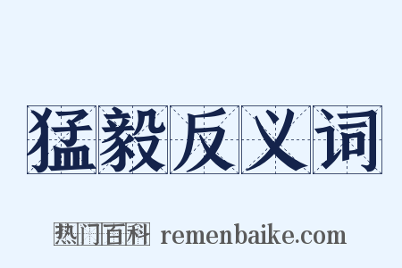 猛毅反义词是什么意思的图片